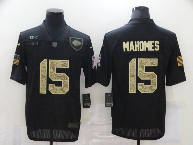 Men Kansas City Chiefs #15 Mahomes Black camo Lettering 2020 Nike NFL Jersey->indianapolis colts->NFL Jersey